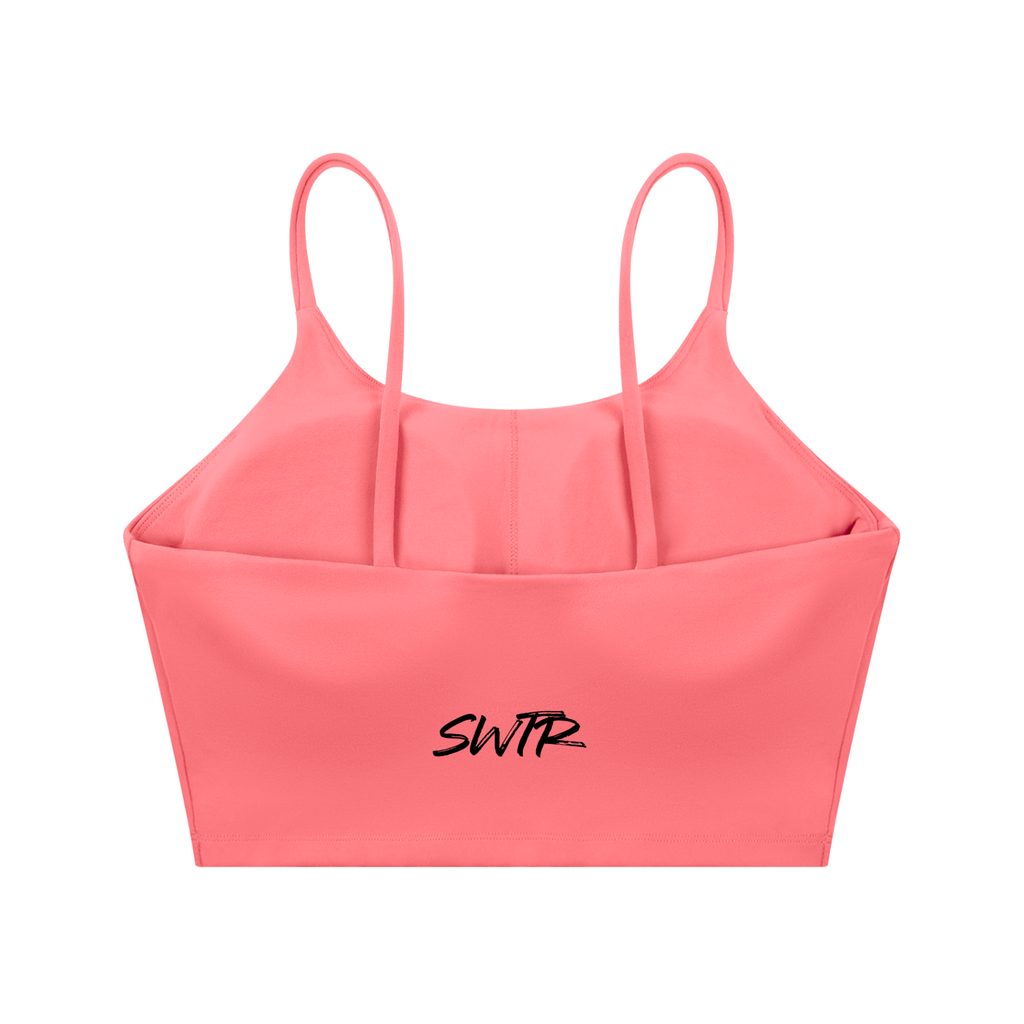 think about pulling lower,sports bra