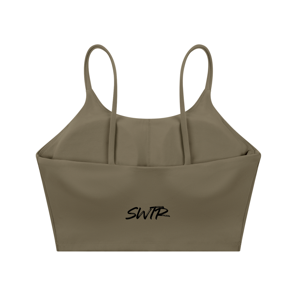 think about pulling lower,sports bra