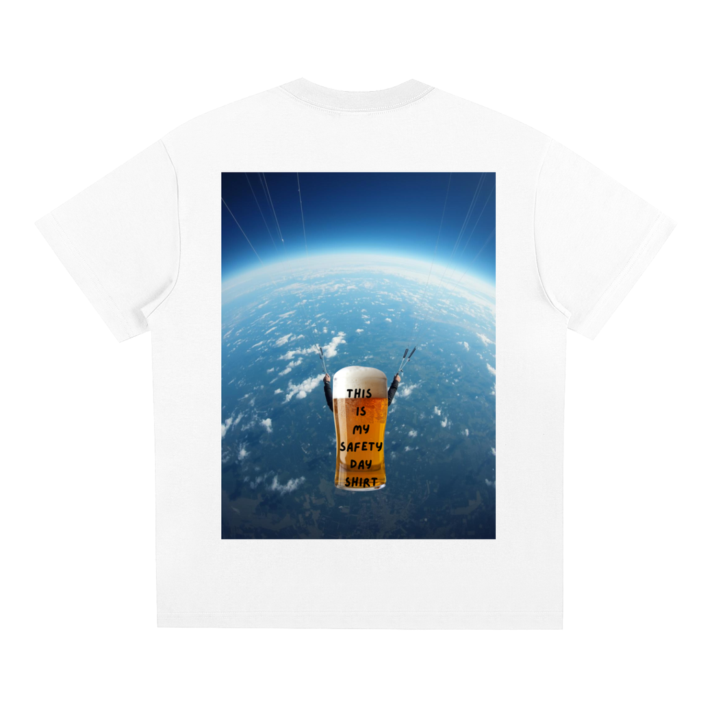 safety day,tshirt,beer