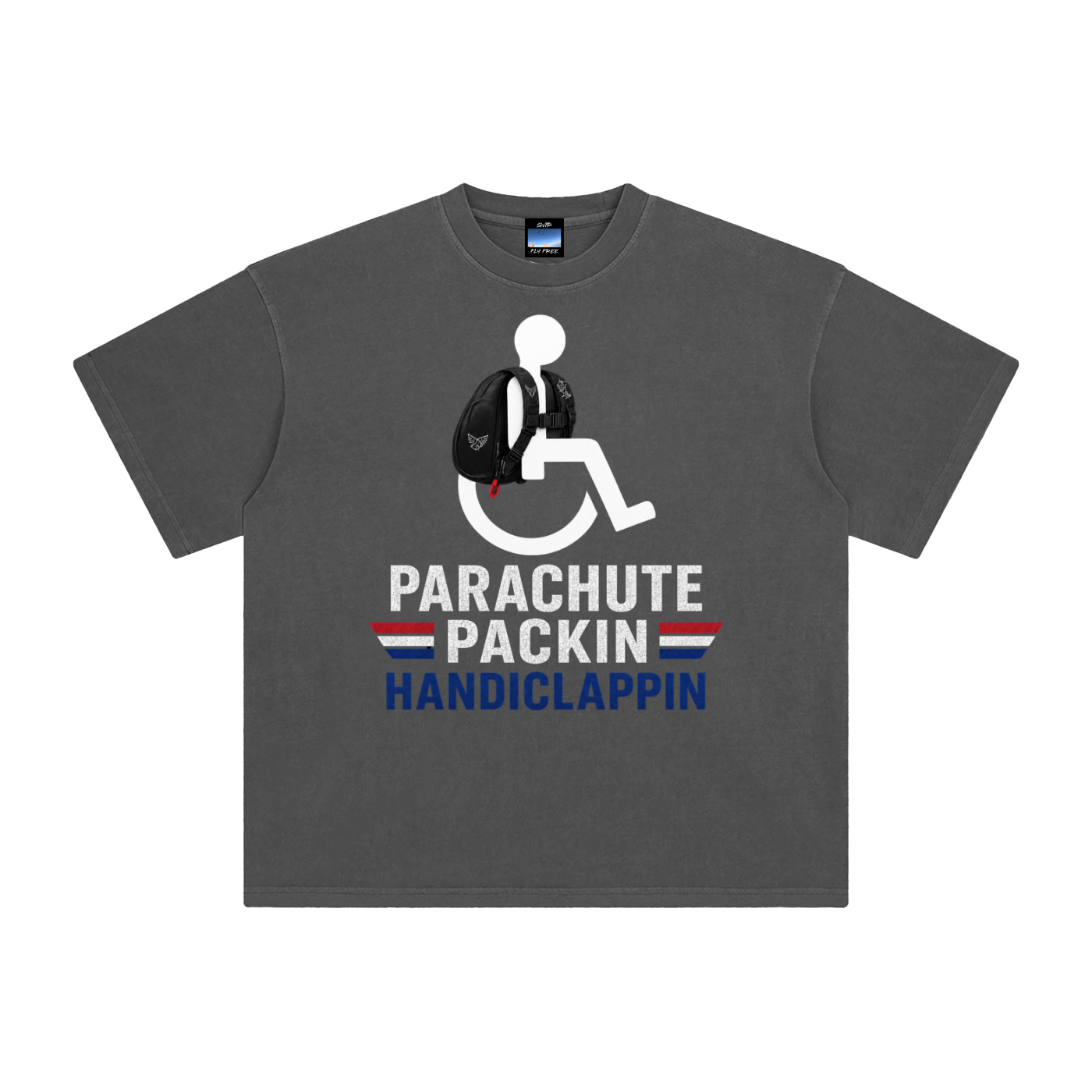 tshirt,handiclappin,parachute,packin