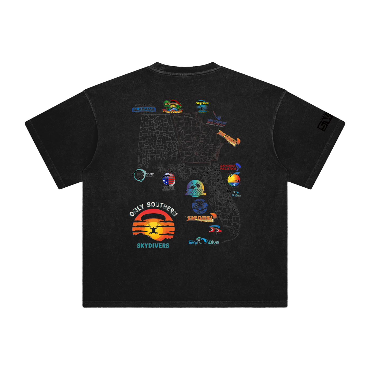only southern skydivers,tshirt,georgia,alabama,florida,swtr