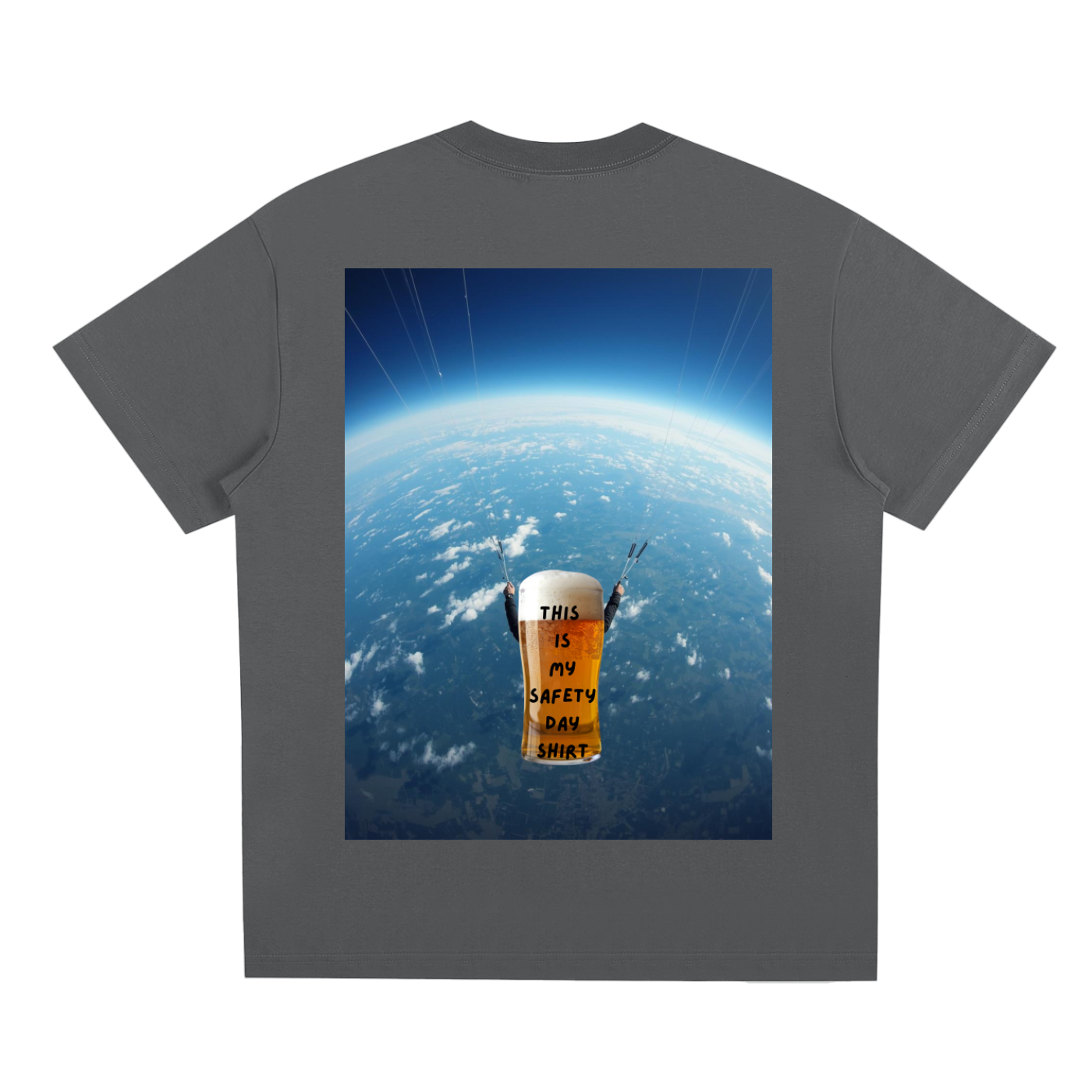 safety day,tshirt,beer