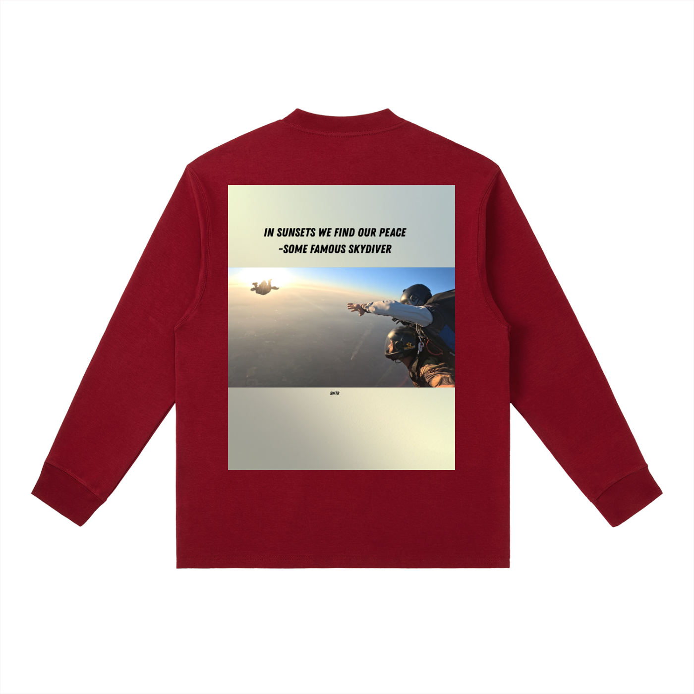 Sunset jump,tandem,long sleeve