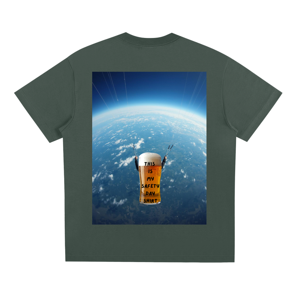 safety day,tshirt,beer