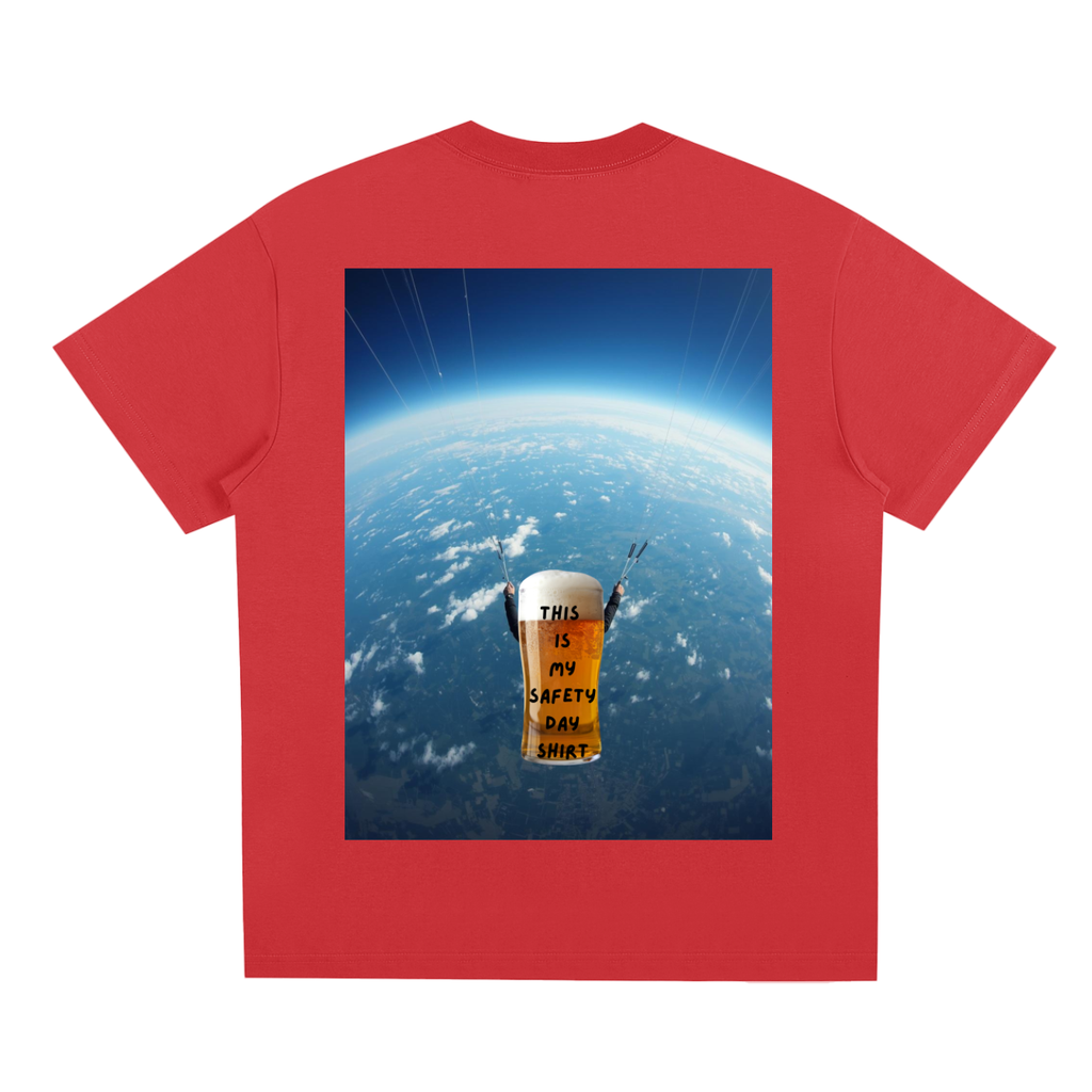 safety day,tshirt,beer