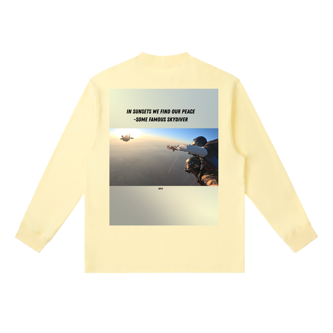 Sunset jump,tandem,long sleeve