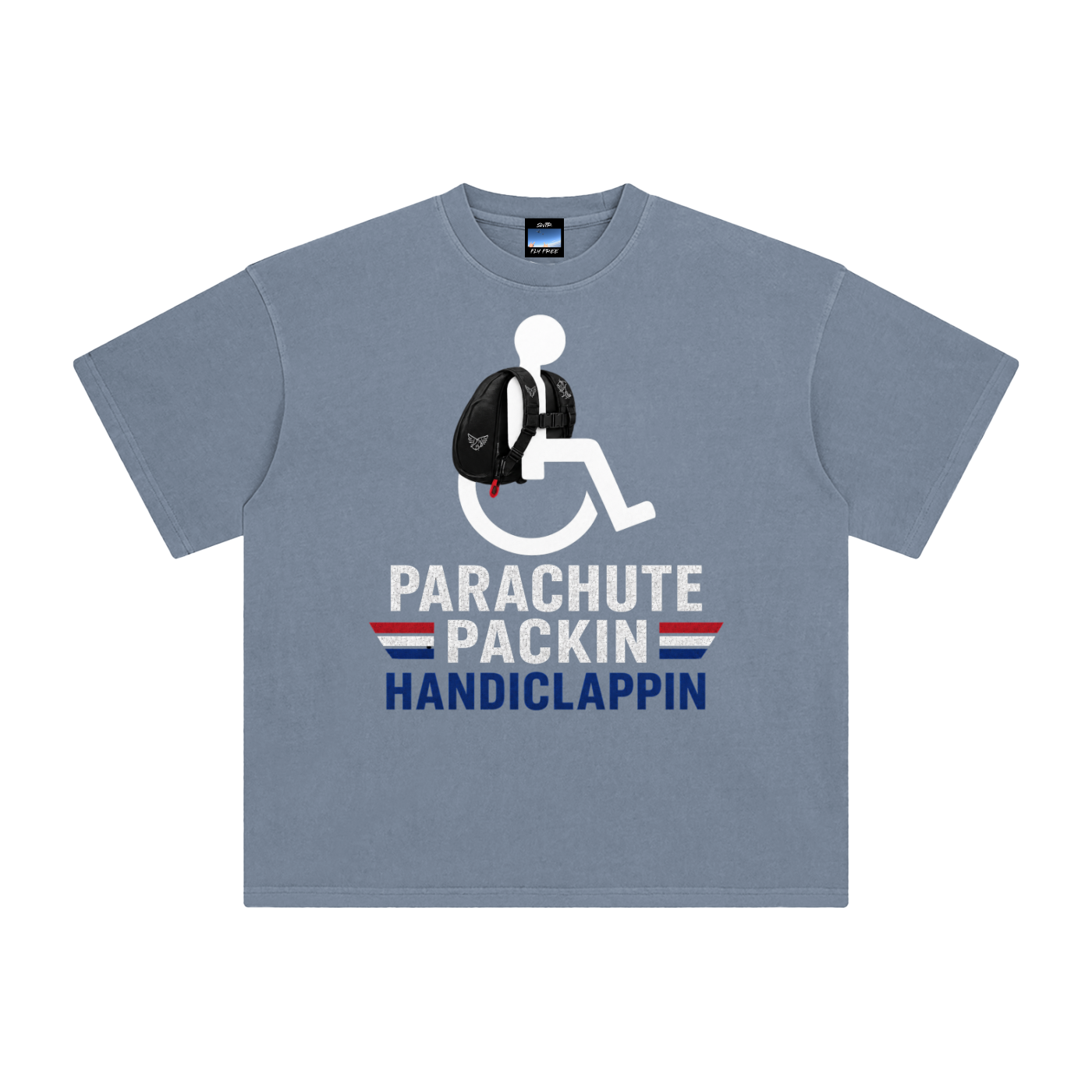tshirt,handiclappin,parachute,packin