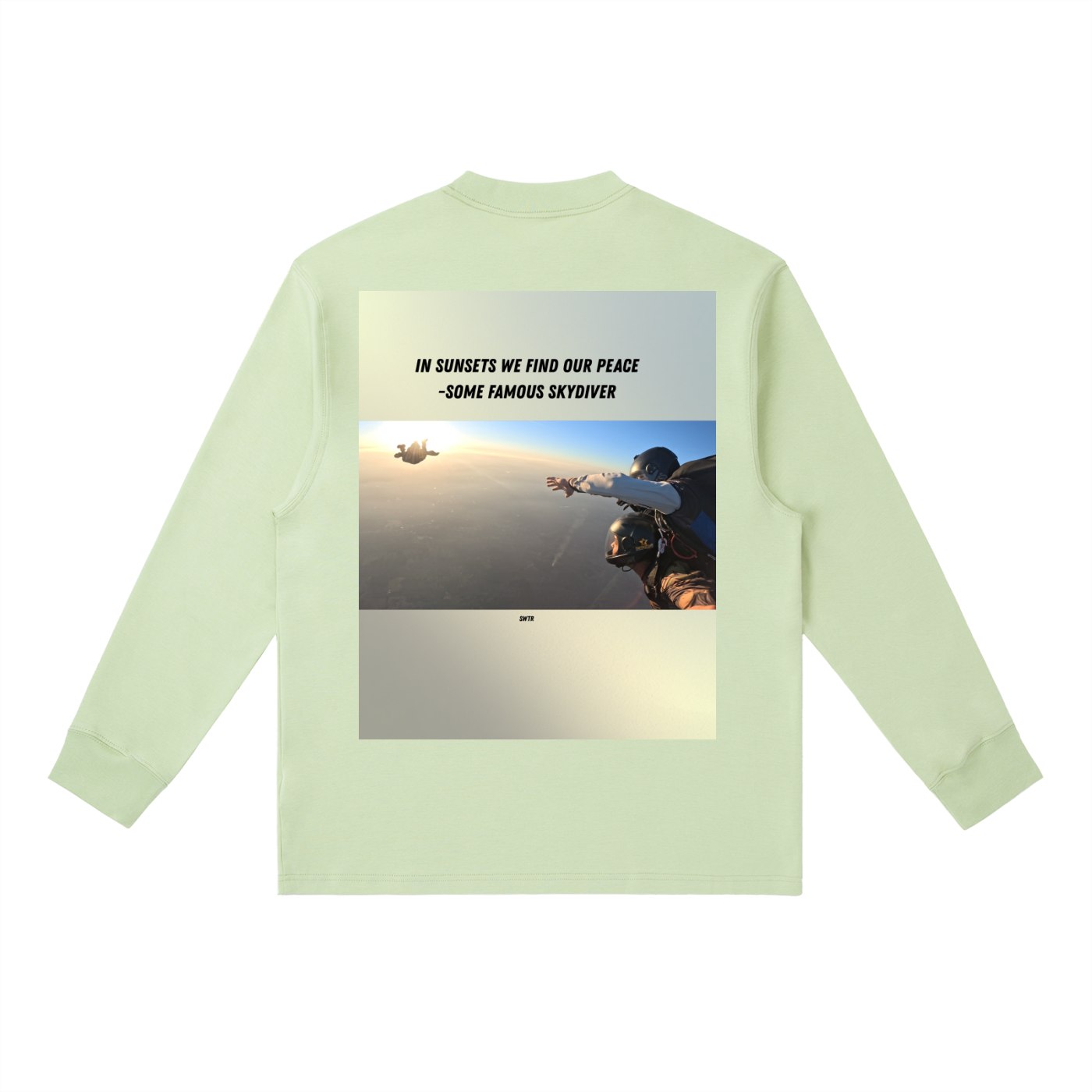 Sunset jump,tandem,long sleeve