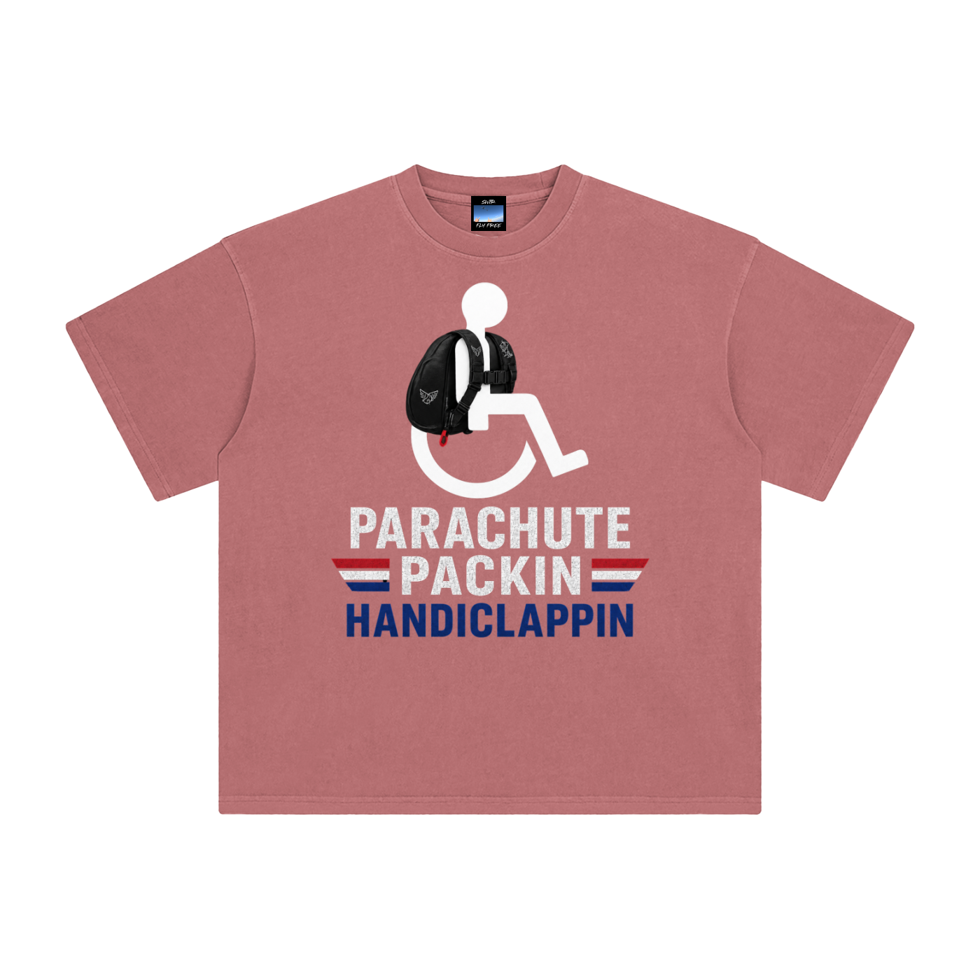 tshirt,handiclappin,parachute,packin