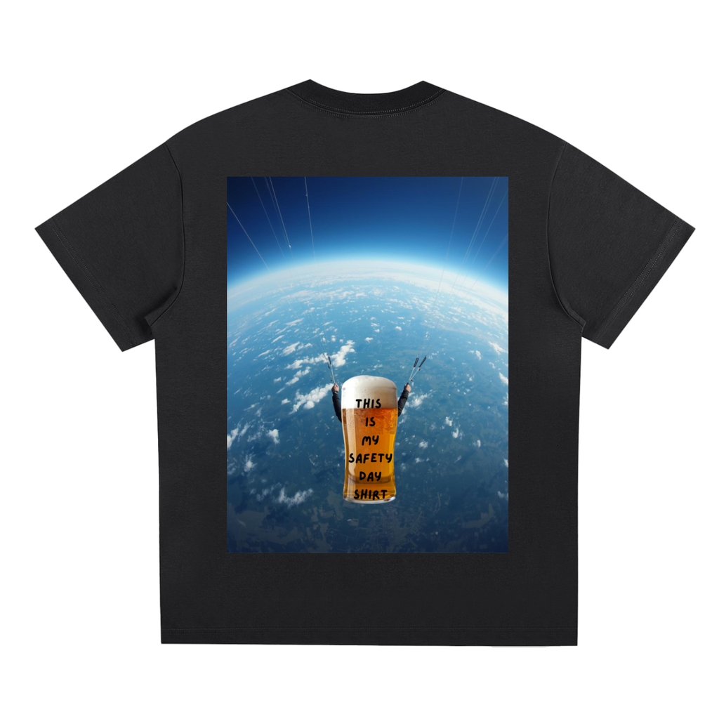 safety day,tshirt,beer