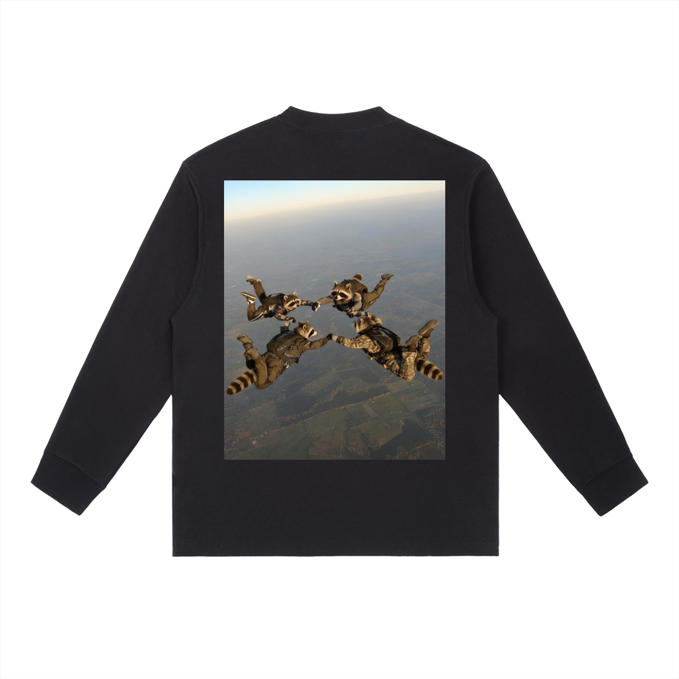 trash pandas,long sleeve,skydive