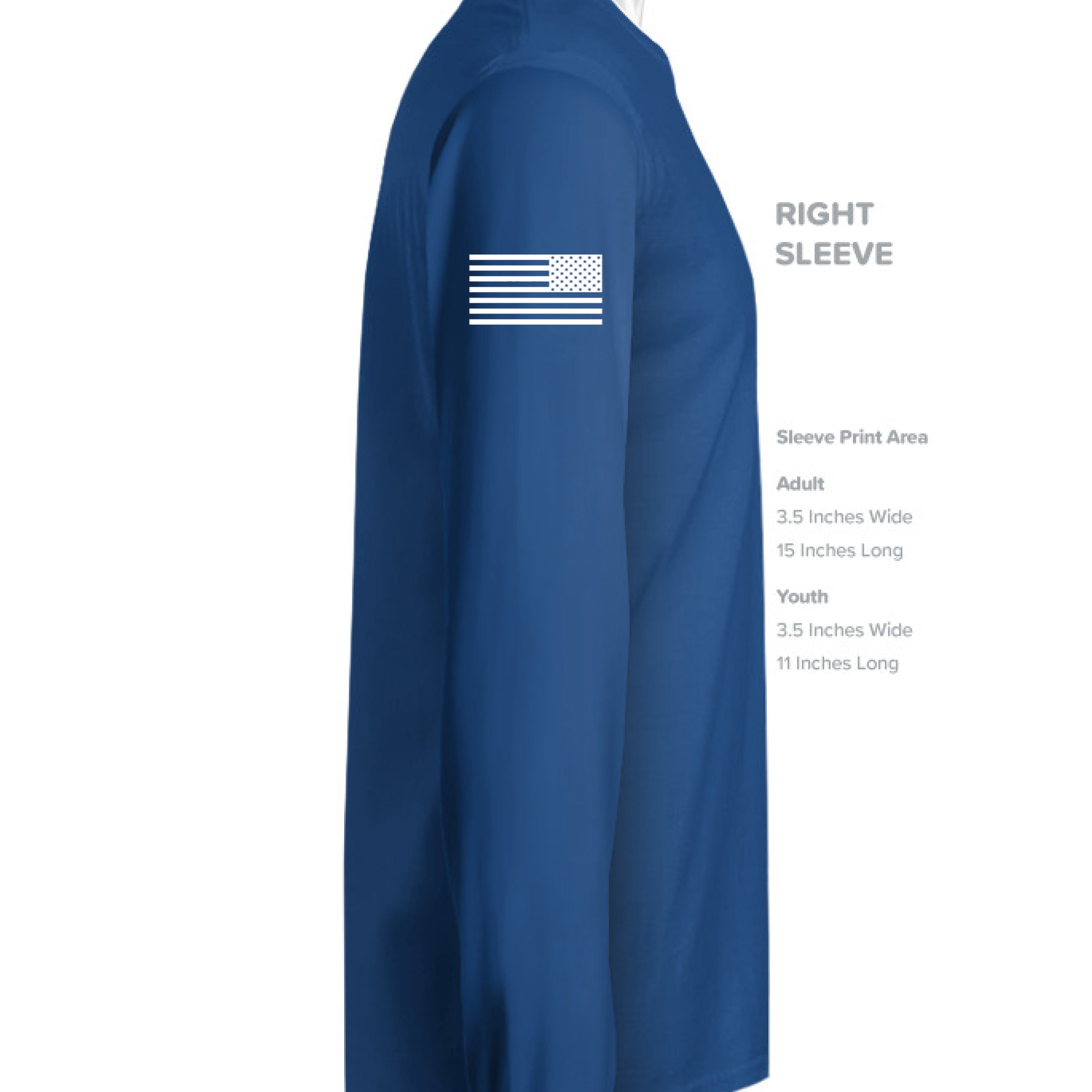 Royal/ White - SLEEVE_RIGHT